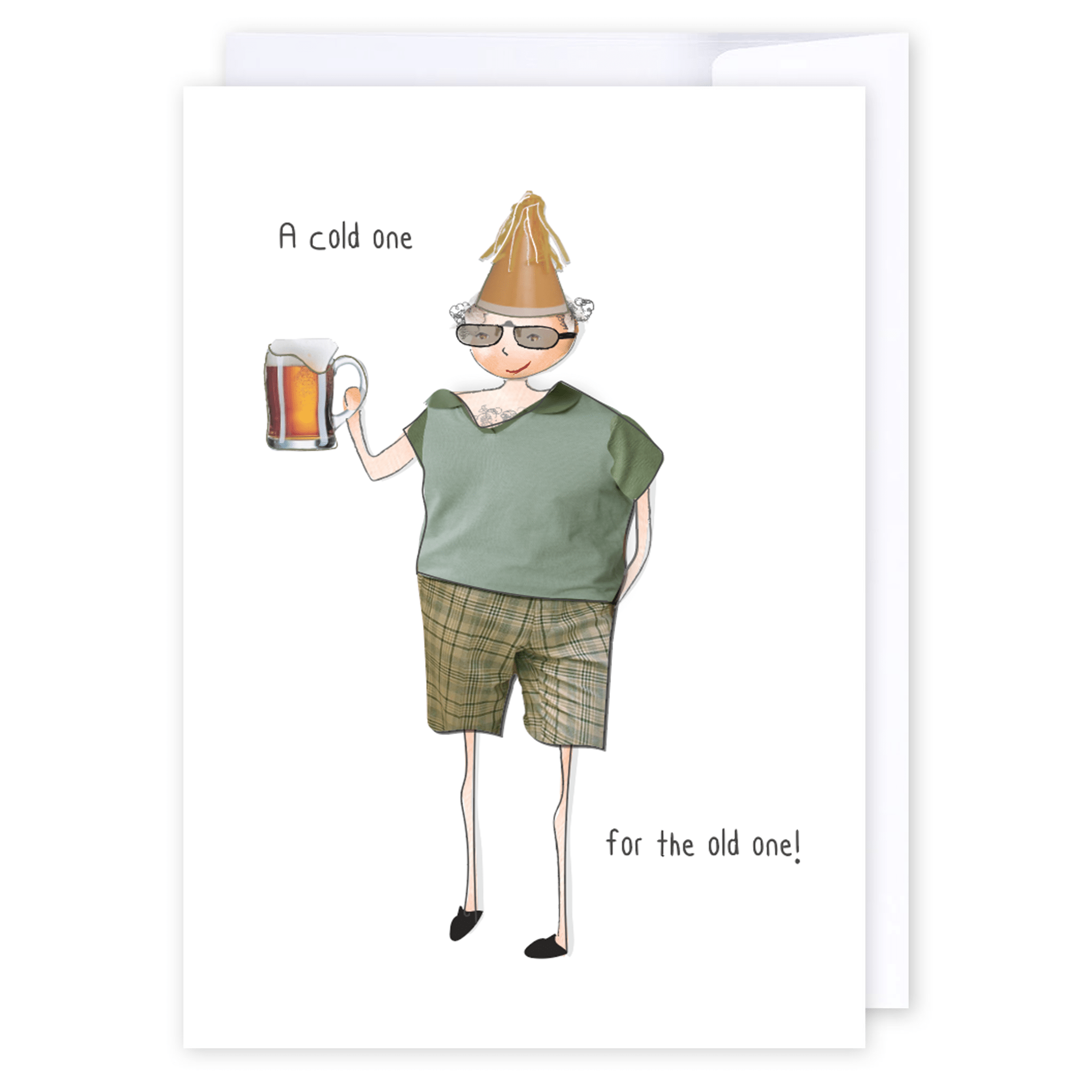 Cold one for the old one: NZ Made Greeting Card, Best sellers, Birthday, For Him by iCandy Publishing