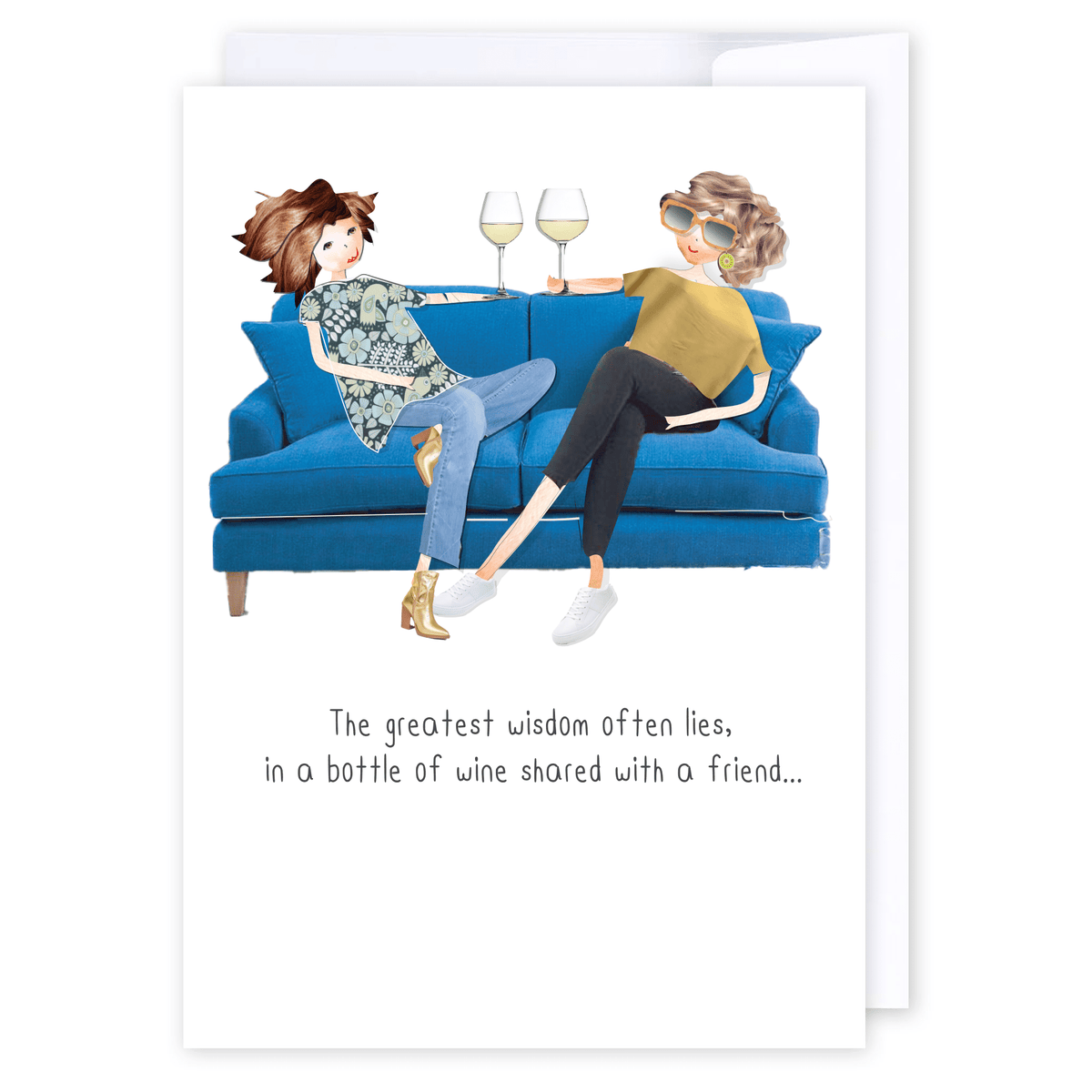 Great Wisdom: NZ Made Greeting Card, Friendship, Inspiration, Lisa's letters by iCandy