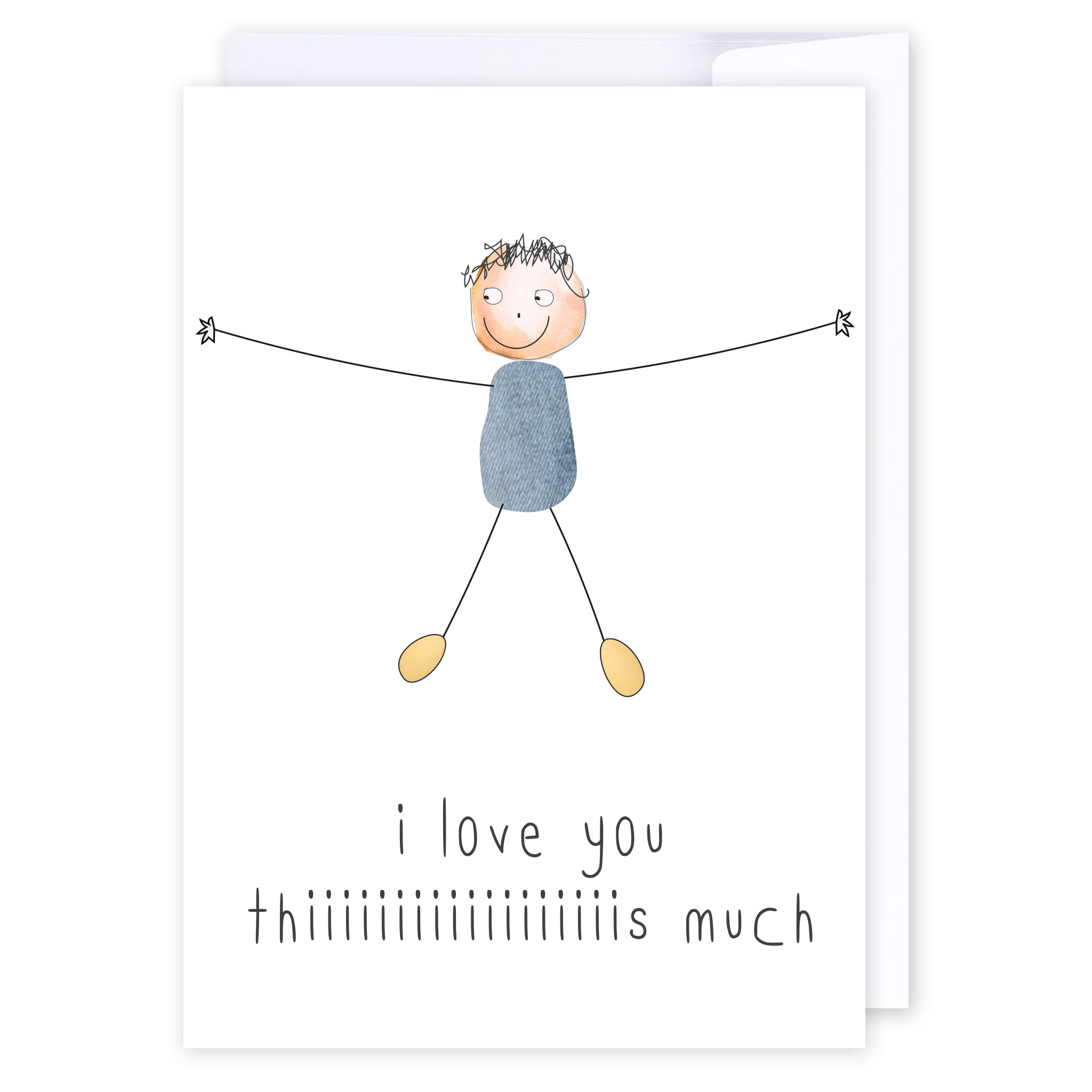 I love you this much: NZ Made Greeting Card, Best sellers, Lisa&