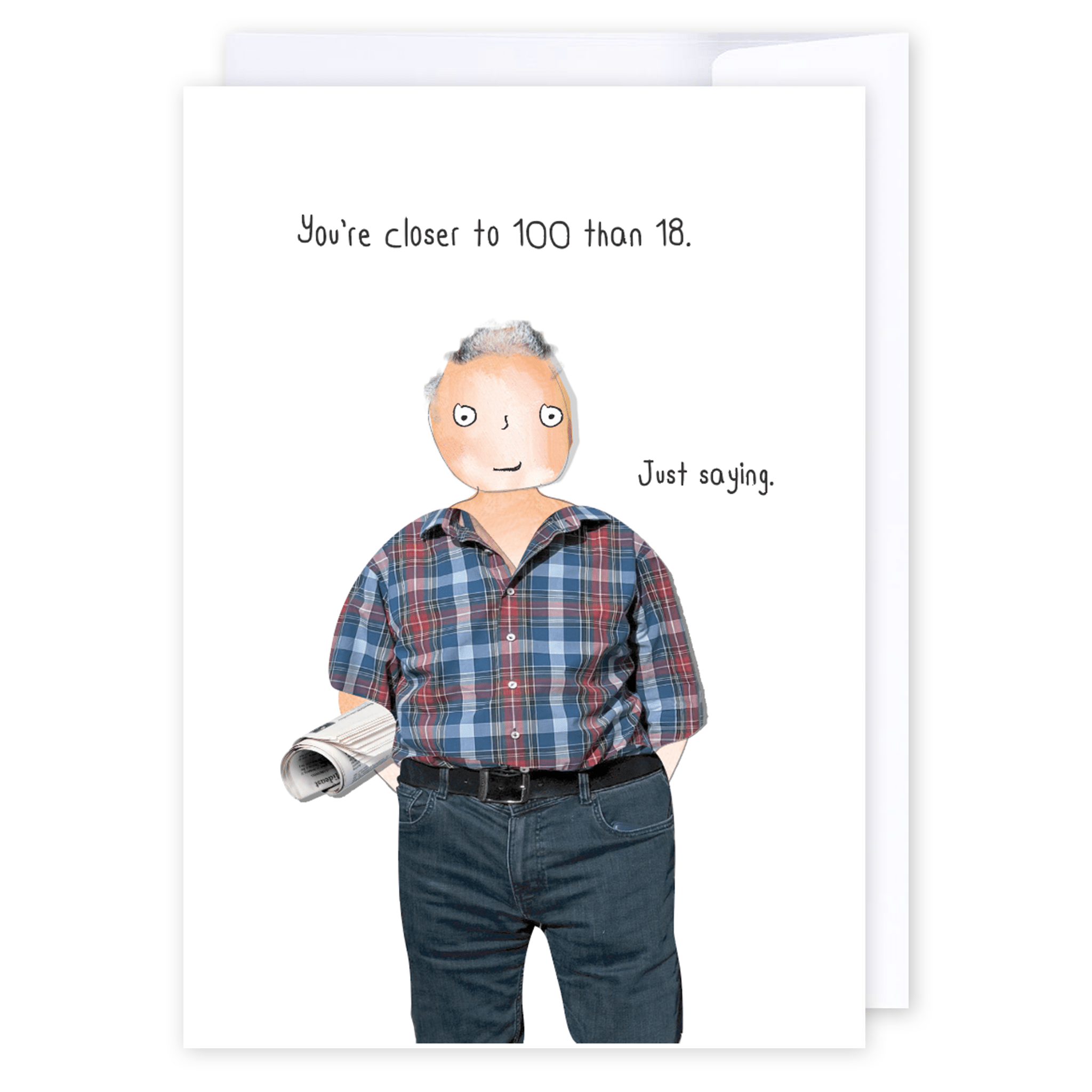 Just saying: NZ Made Greeting Card, Dads, Father&