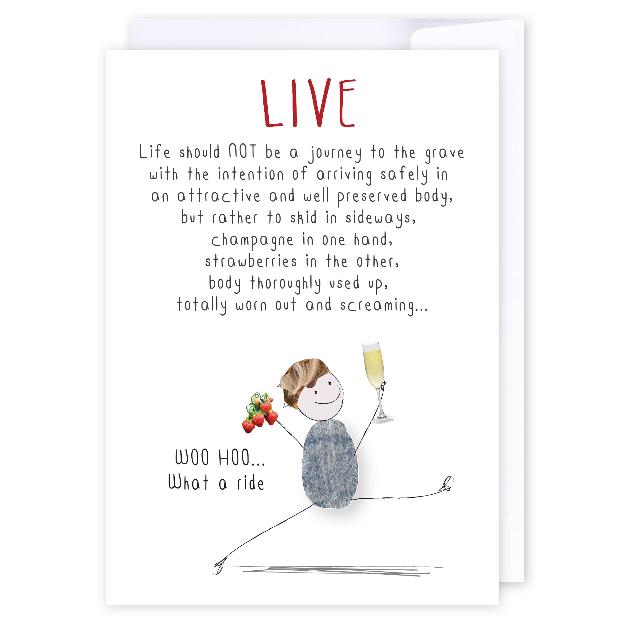 Live: NZ Made Greeting Card, Best sellers, Fun, Inspiration by iCandy Publishing