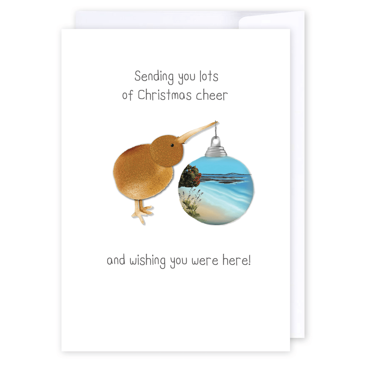 Wishing You Were Here: NZ Made Greeting Card, Christmas, Jandal & Ink, New by iCandy Publishing
