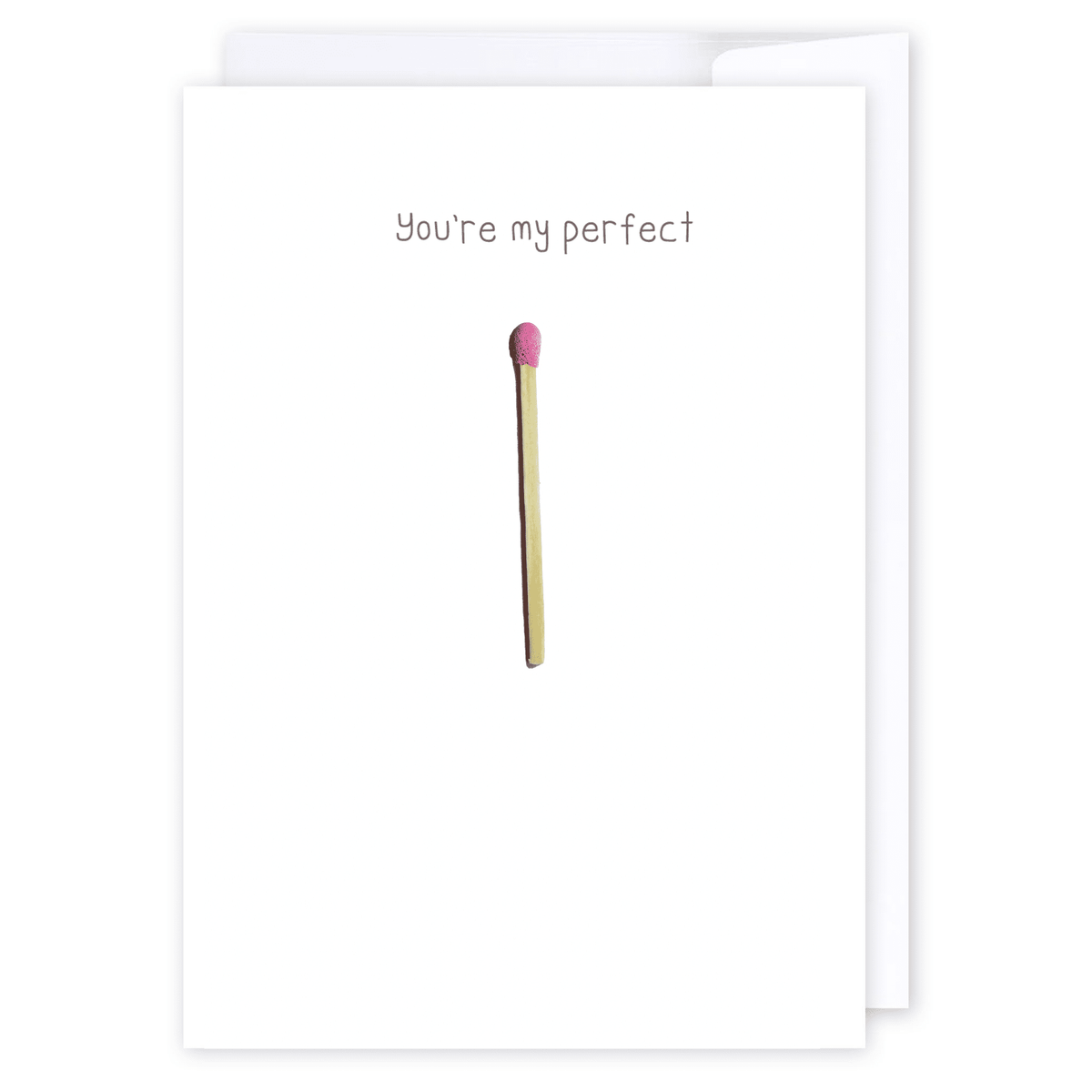 You're my perfect match: NZ Made Greeting Card, Jandal & Ink, Love, New by iCandy Publishing