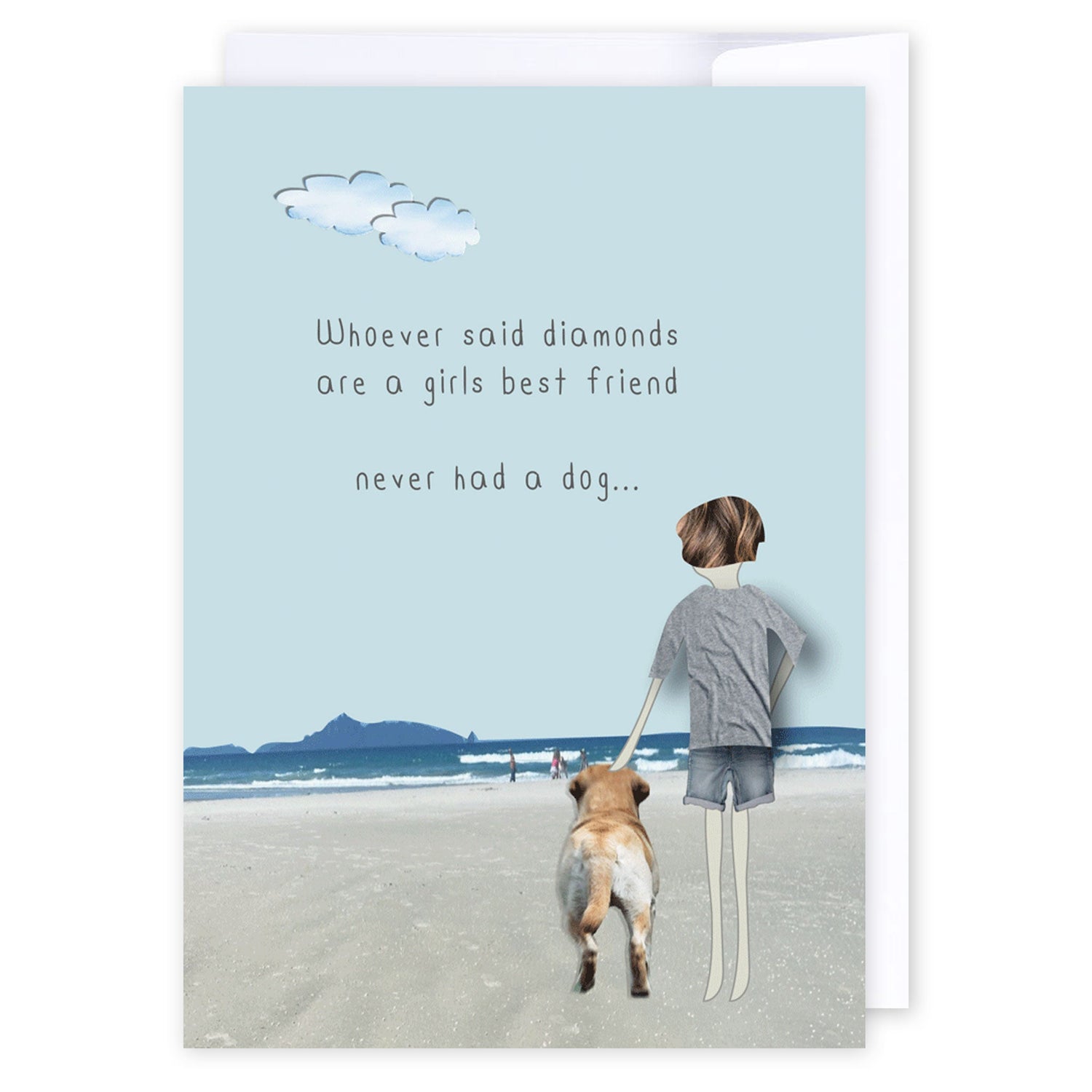 A girls best friend: NZ Made Greeting Card, Cats &amp; Dogs, For Her, Fun by iCandy Publishing