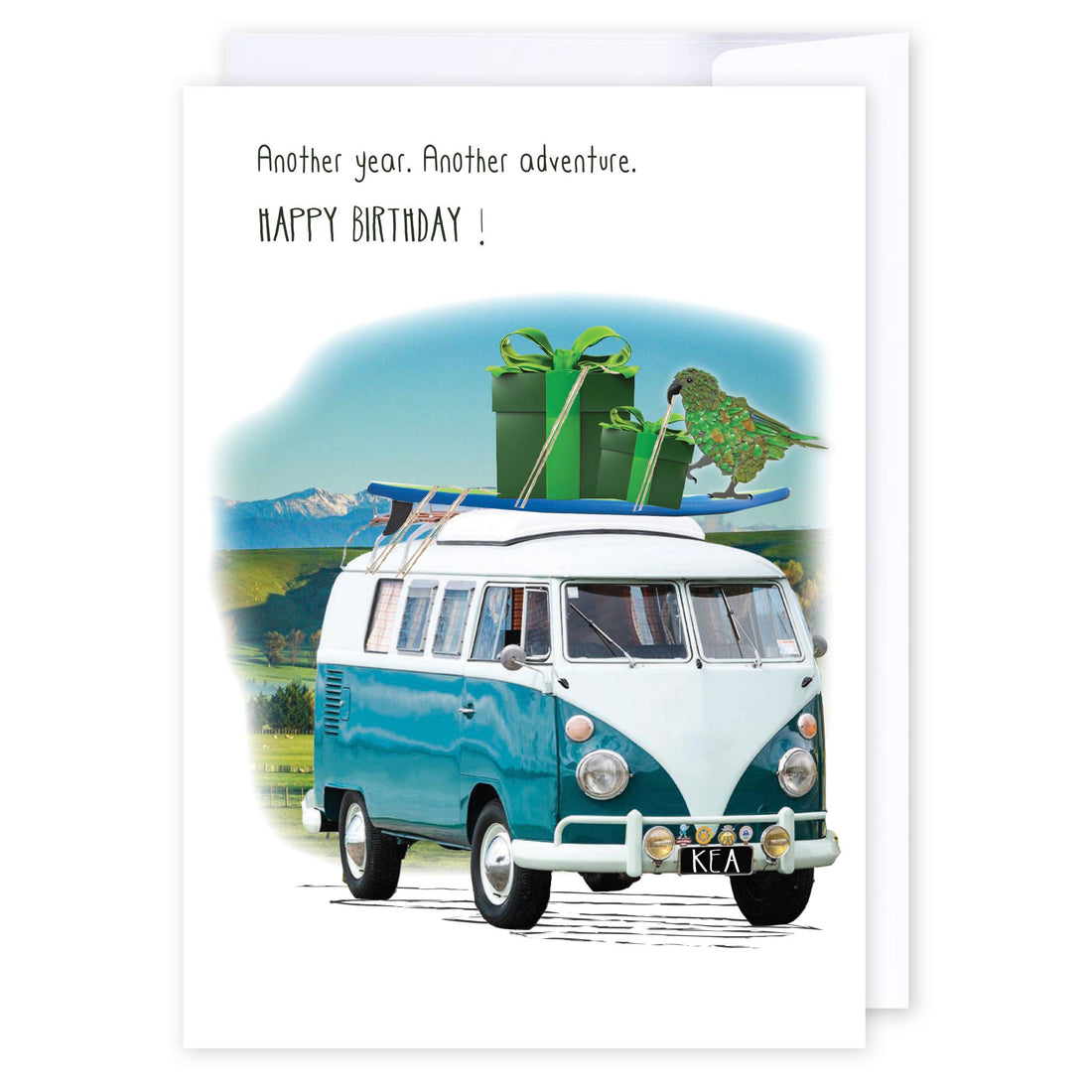 Another adventure: NZ Made Greeting Card, Birthday, Jandal &amp; Ink, Kiwiana by iCandy Publishing
