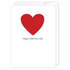 Be my Valentine red heart: NZ Made Greeting Card, Anniversary, Birthday, Lisa&