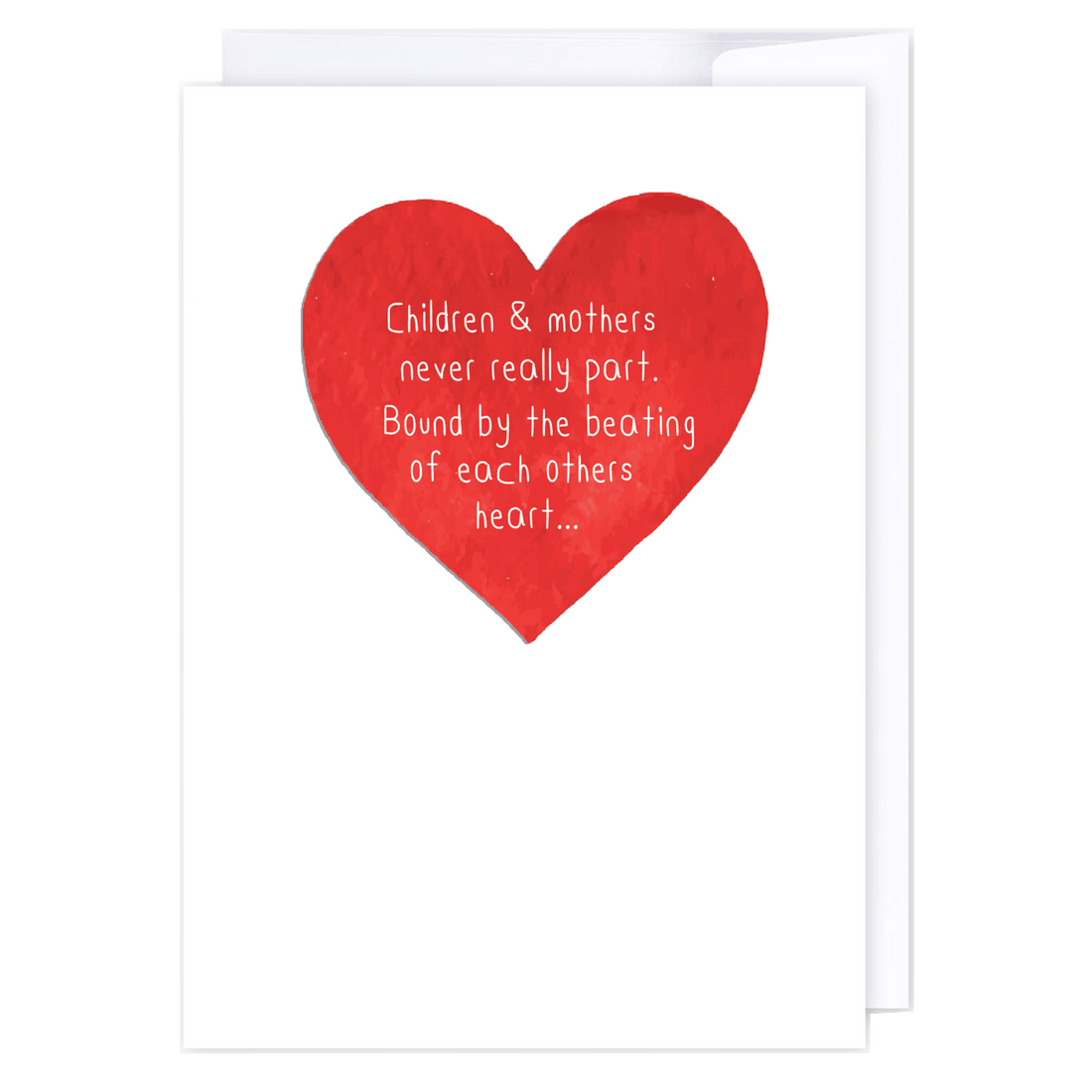 Beating heart: NZ Made Greeting Card, Mums, , by iCandy Publishing