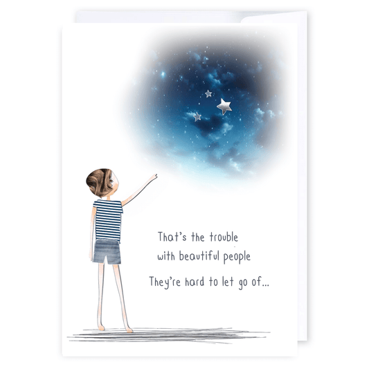Beautiful people: NZ Made Greeting Card, Lisa's letters, Sympathy, by iCandy Publishing
