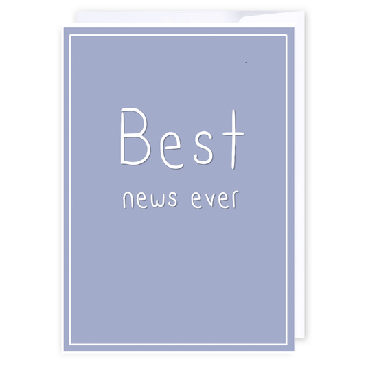 Best News Ever: NZ Made Greeting Card, Congratulations, Lisa's letters, New by iCandy Publishing