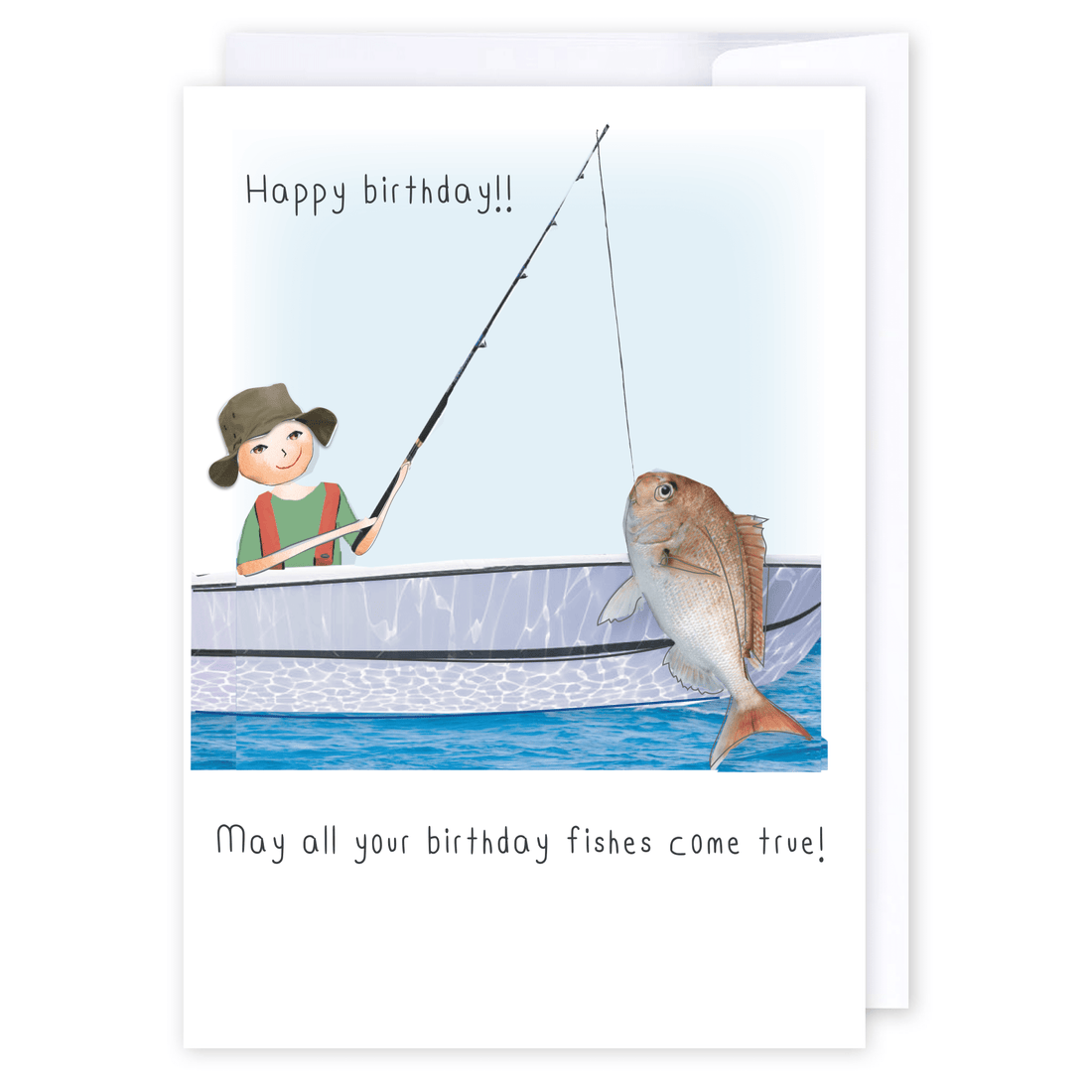 Birthday Fishes: NZ Made Greeting Card, Best sellers, Birthday, For Him by iCandy Publishing