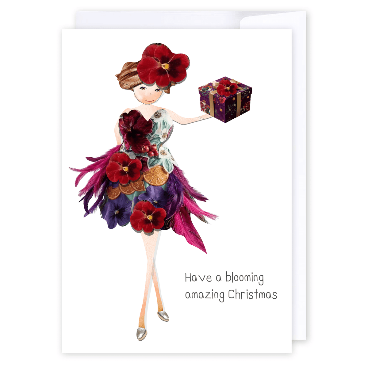 Blooming Merry Christmas: NZ Made Greeting Card, Christmas, Lisa&
