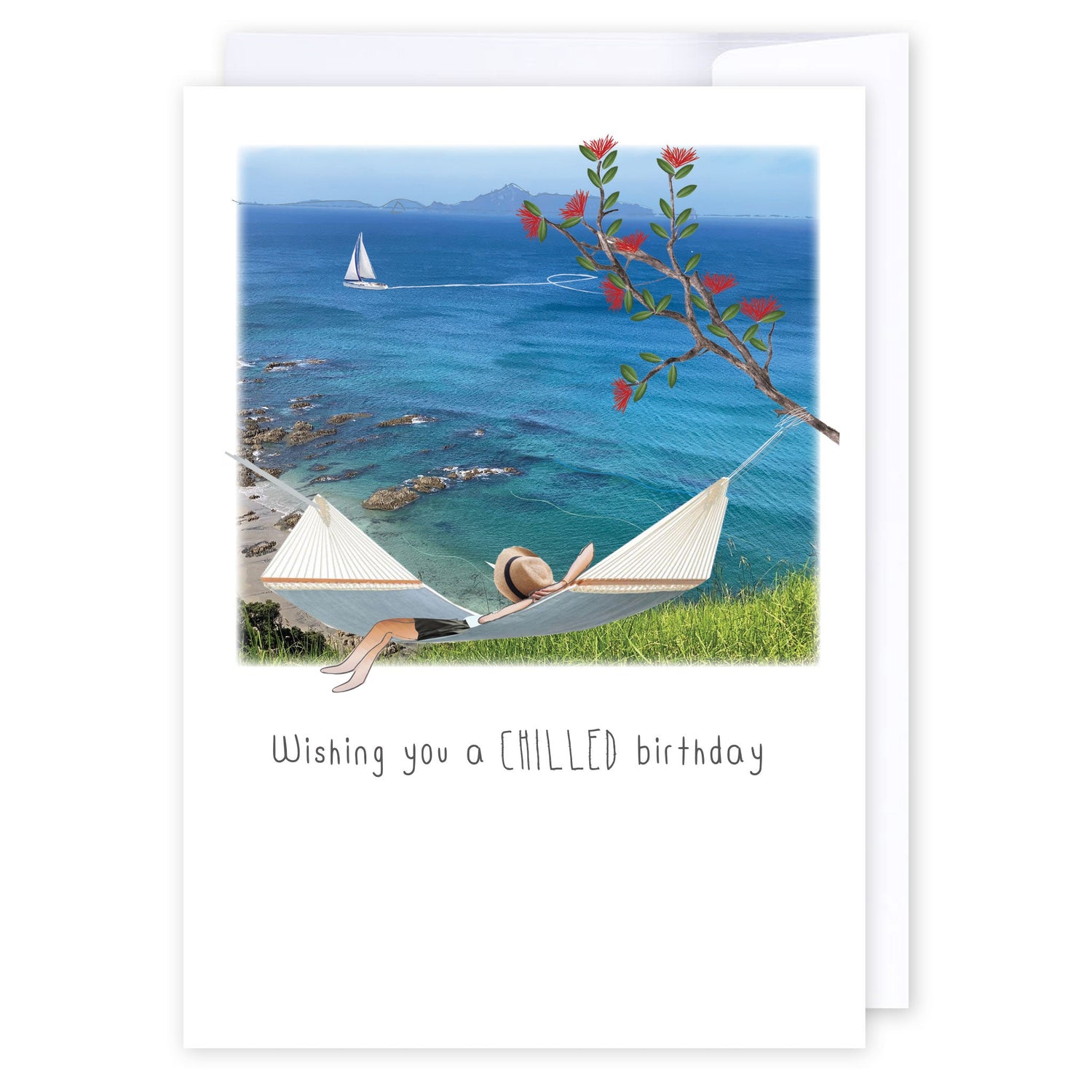 Chilled Birthday: NZ Made Greeting Card, Best sellers, Birthday, Jandal &amp; Ink by iCandy Publishing