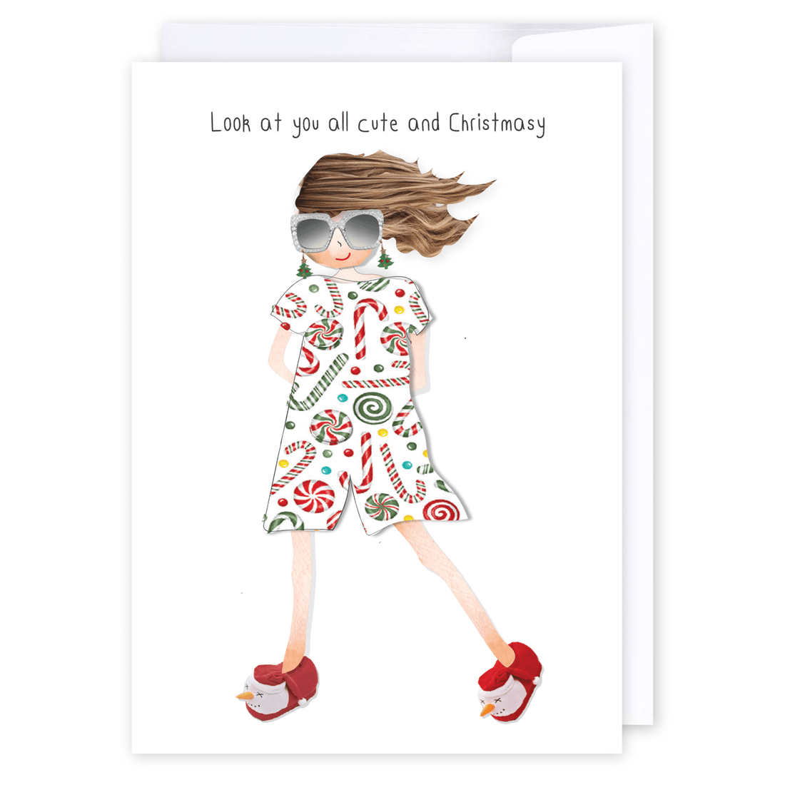 Cute and Christmasy: NZ Made Greeting Card, Christmas, Hilda &amp; Co., New by iCandy Publishing