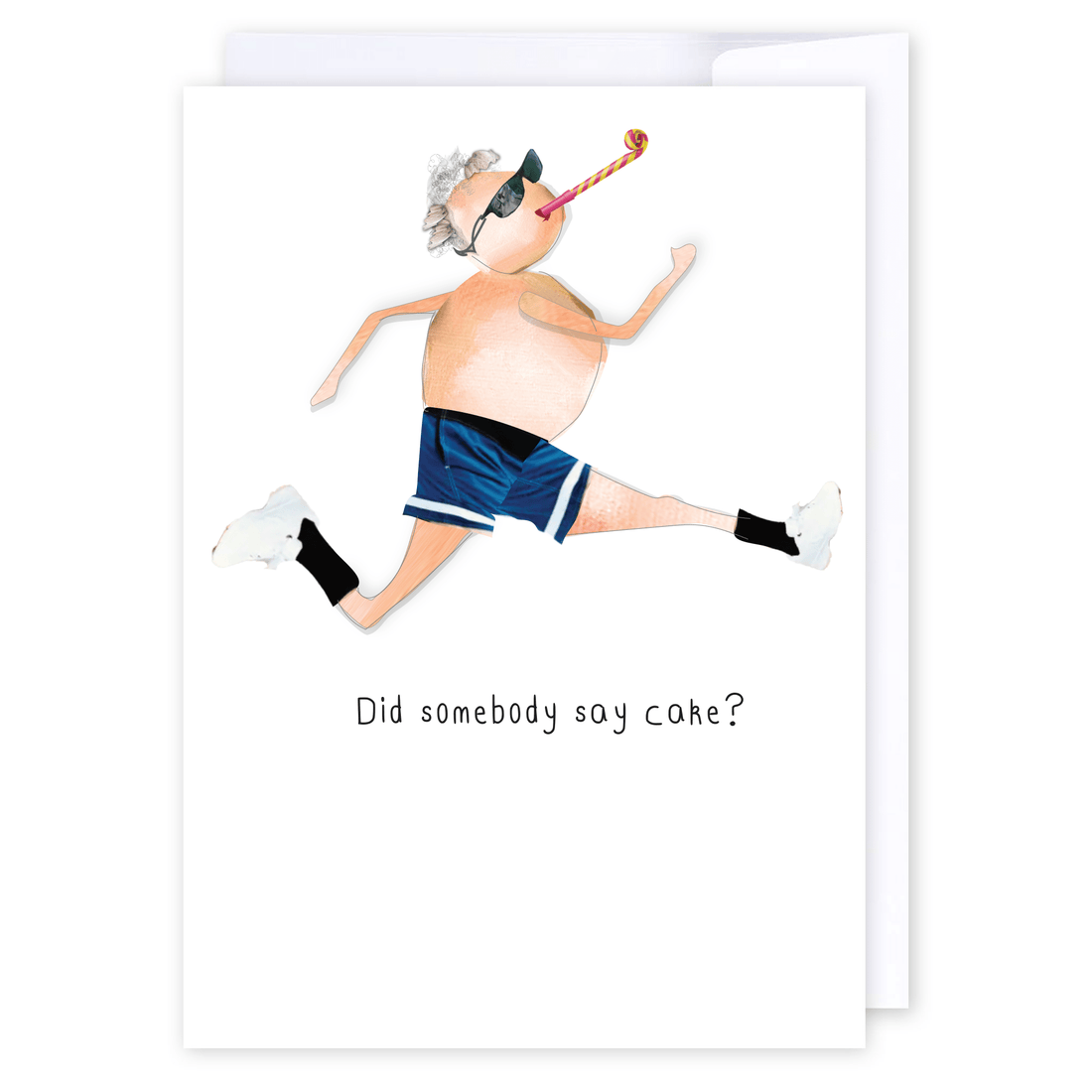 Did someone say cake?: NZ Made Greeting Card, Birthday, Dads, For Him by iCandy Publishing