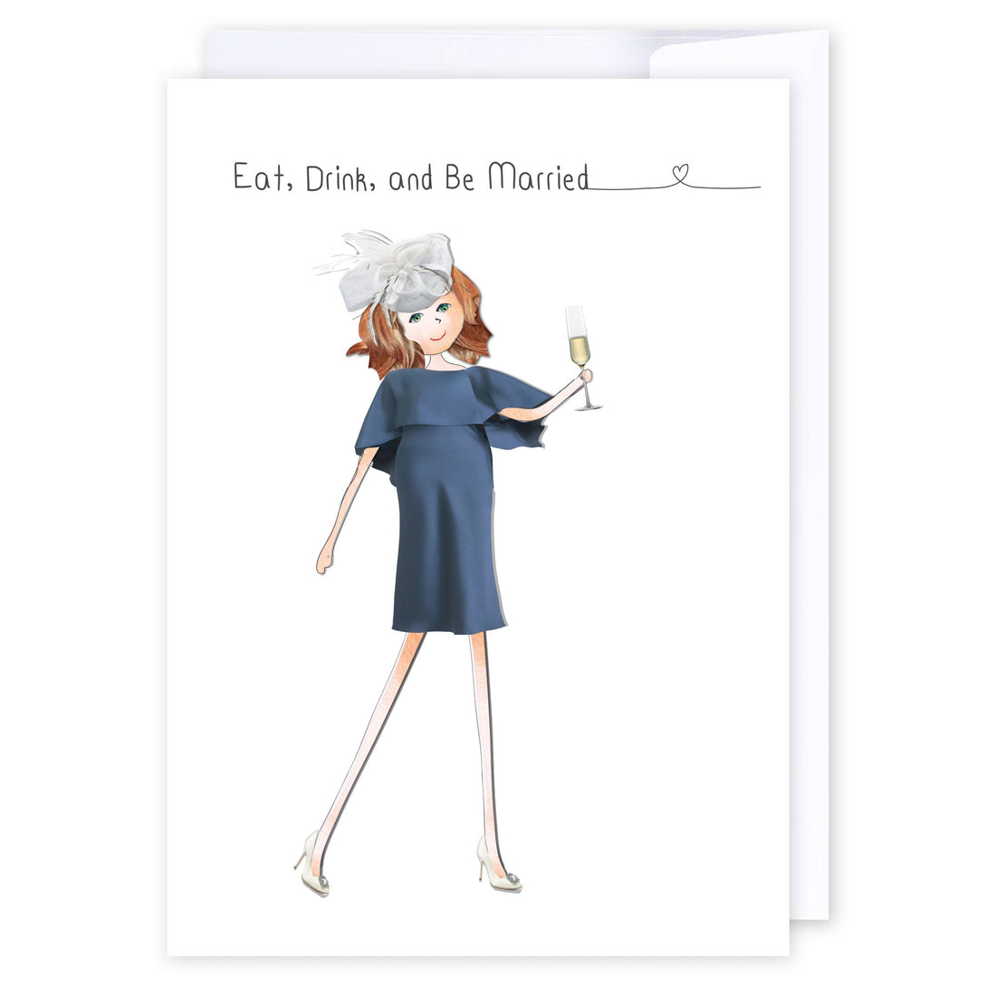 Eat drink and be married: NZ Made Greeting Card, Lisa&