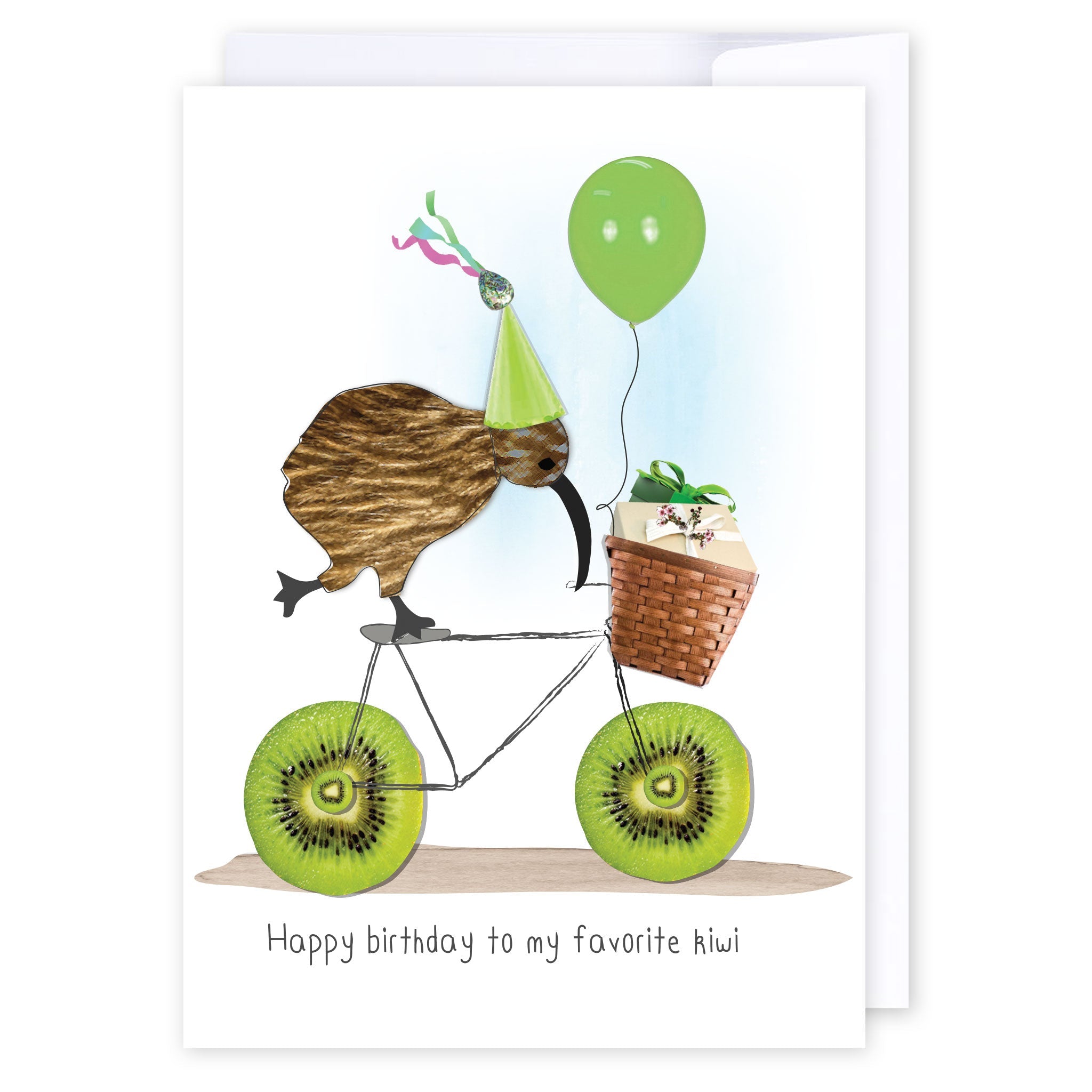 Favourite Kiwi: NZ Made Greeting Card, Best sellers, Birthday, Jandal &amp; Ink by iCandy Publishing