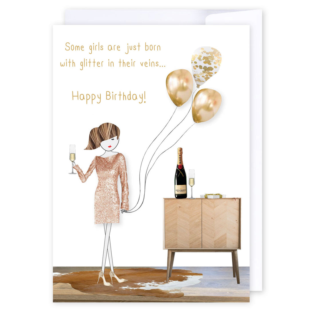 Glitter in veins: NZ Made Greeting Card, Best sellers, Birthday, For Her by iCandy Publishing