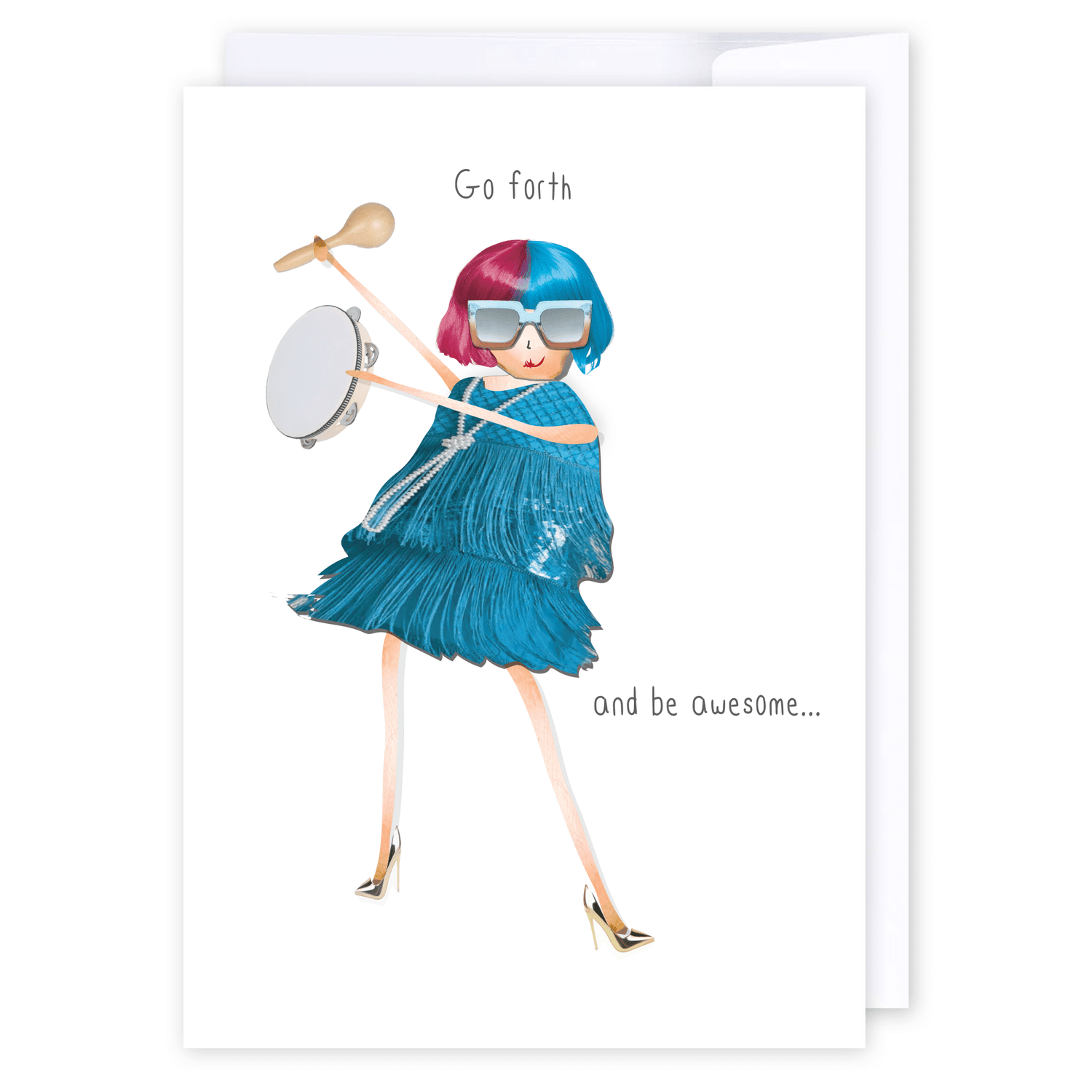 Go forth and be Awesome: NZ Made Greeting Card, Hilda &amp; Co., Inspiration, New by iCandy Publishing