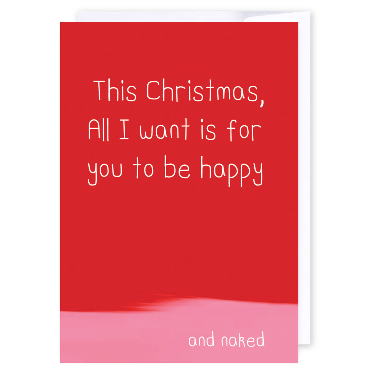 Happy and Naked: NZ Made Greeting Card, Christmas, Hilda &amp; Co., Kiwiana by iCandy Publishing