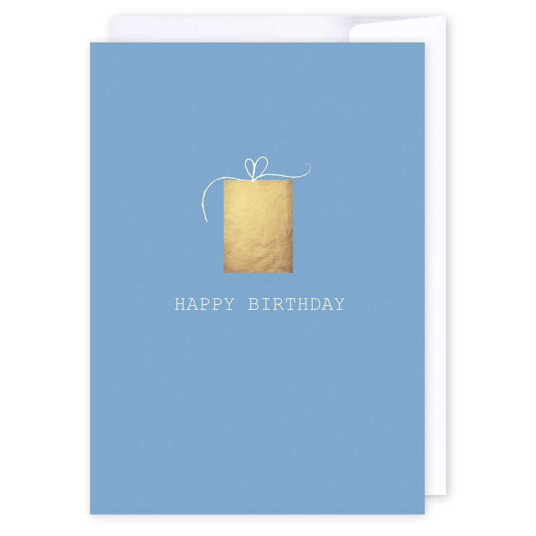 Happy birthday blue and gold: NZ Made Greeting Card, Birthday, , by iCandy Publishing
