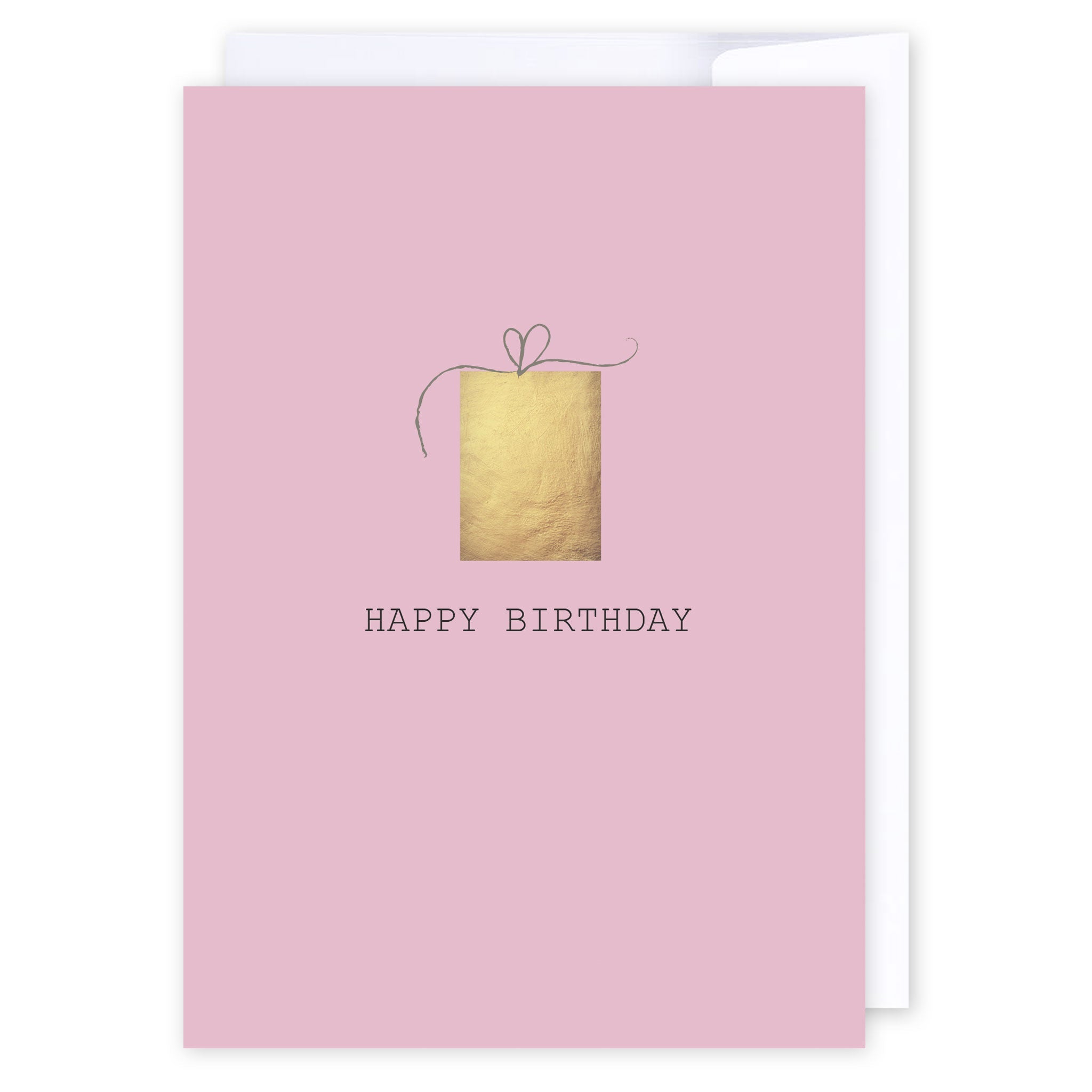 Happy birthday pink and gold gift: NZ Made Greeting Card, Birthday, Lisa&