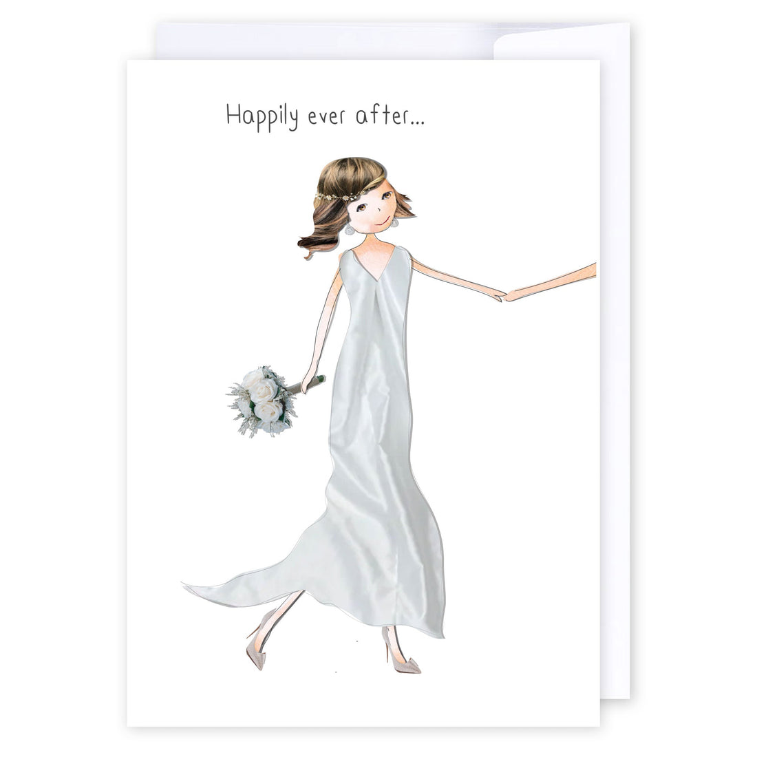 Here comes the bride: NZ Made Greeting Card, Lisa&
