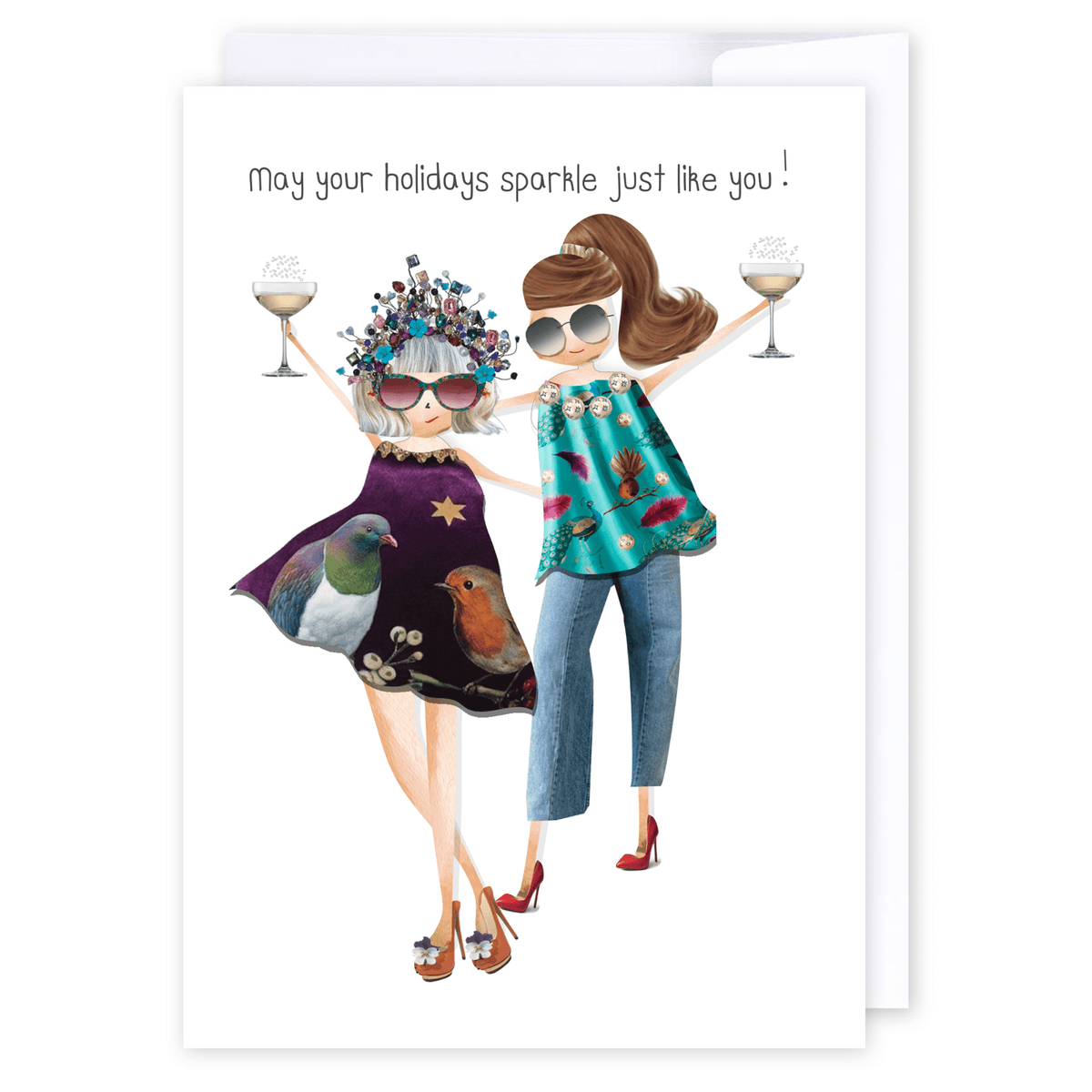 Holiday Sparkle: NZ Made Greeting Card, Christmas, Hilda &amp; Co., New by iCandy Publishing