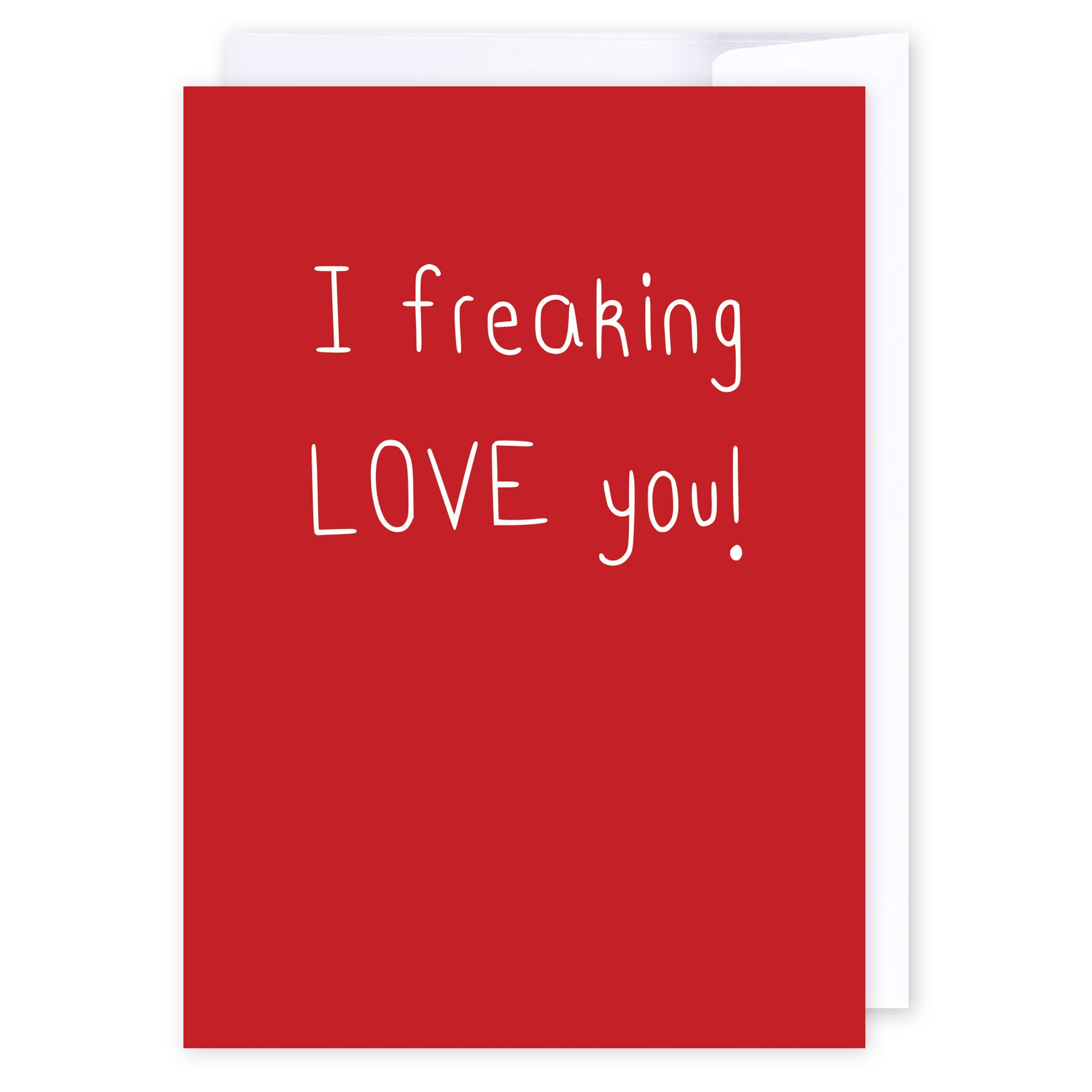 I freaking LOVE you: NZ Made Greeting Card, Hilda &amp; Co., Love, by iCandy Publishing