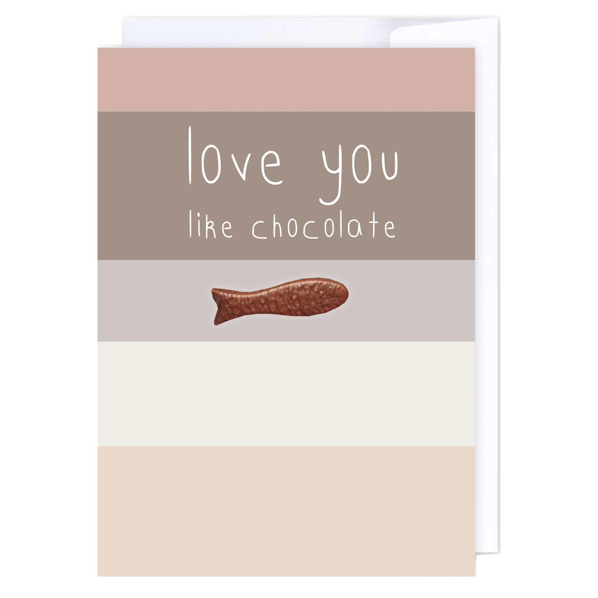 I love you like chocolate: NZ Made Greeting Card, Love, , by iCandy Publishing