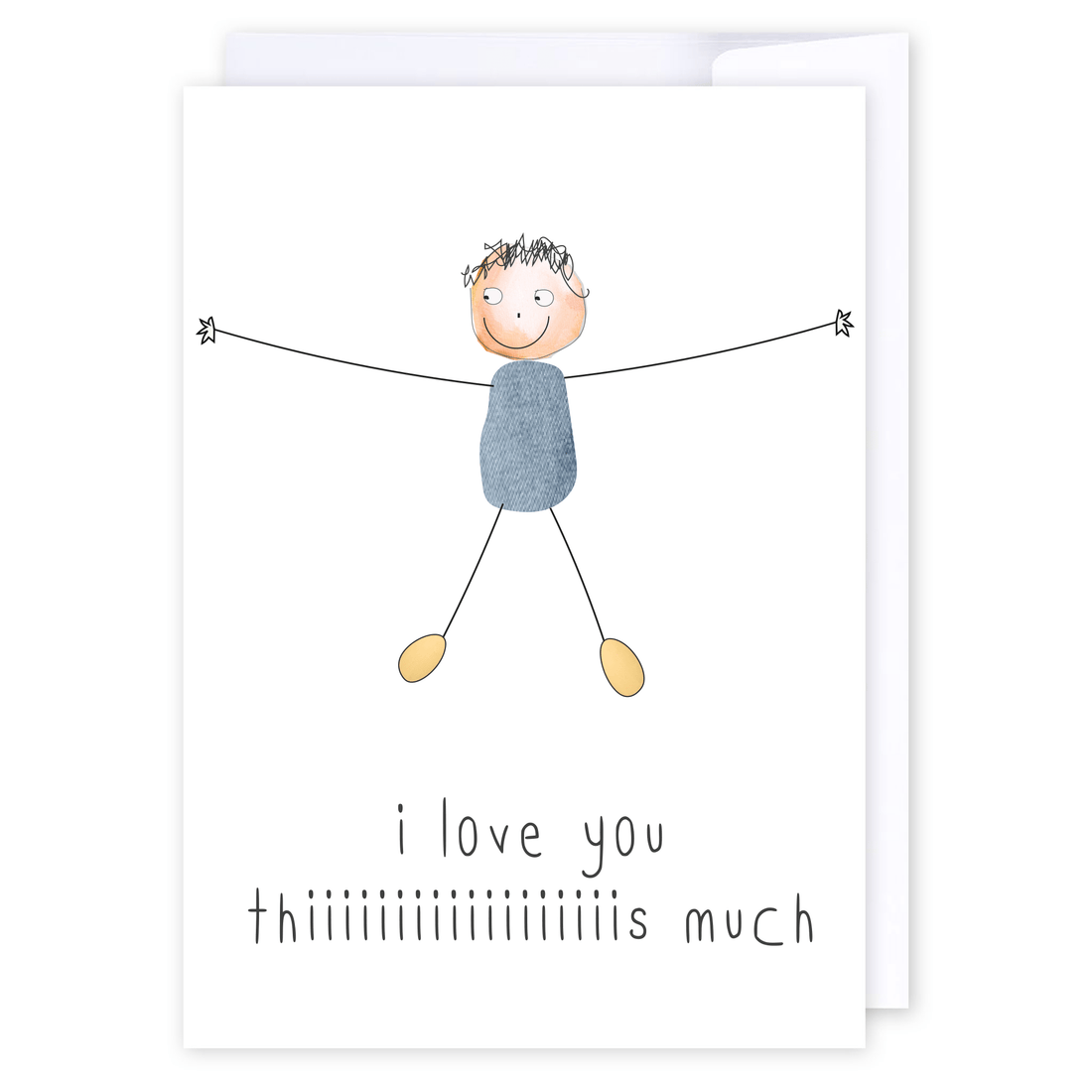 I love you this much: NZ Made Greeting Card, Best sellers, Lisa&