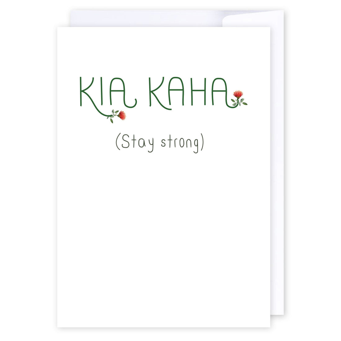 Kia kaha: NZ Made Greeting Card, Jandal &amp; Ink, Kiwiana, Sympathy by iCandy Publishing