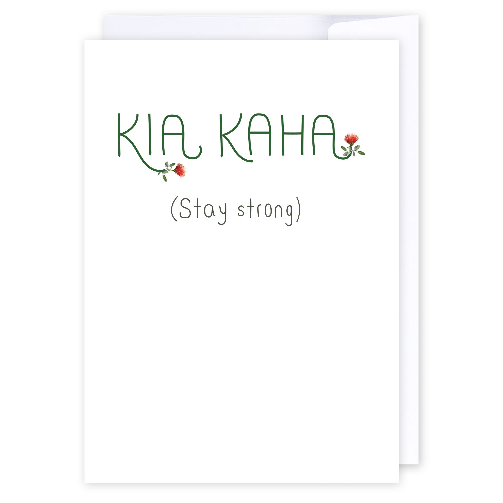 Kia kaha: NZ Made Greeting Card, Jandal &amp; Ink, Kiwiana, Sympathy by iCandy Publishing