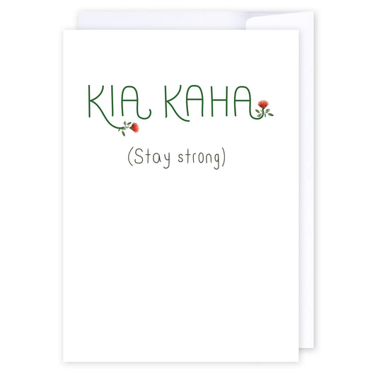 Kia kaha: NZ Made Greeting Card, Jandal & Ink, Kiwiana, Sympathy by iCandy Publishing