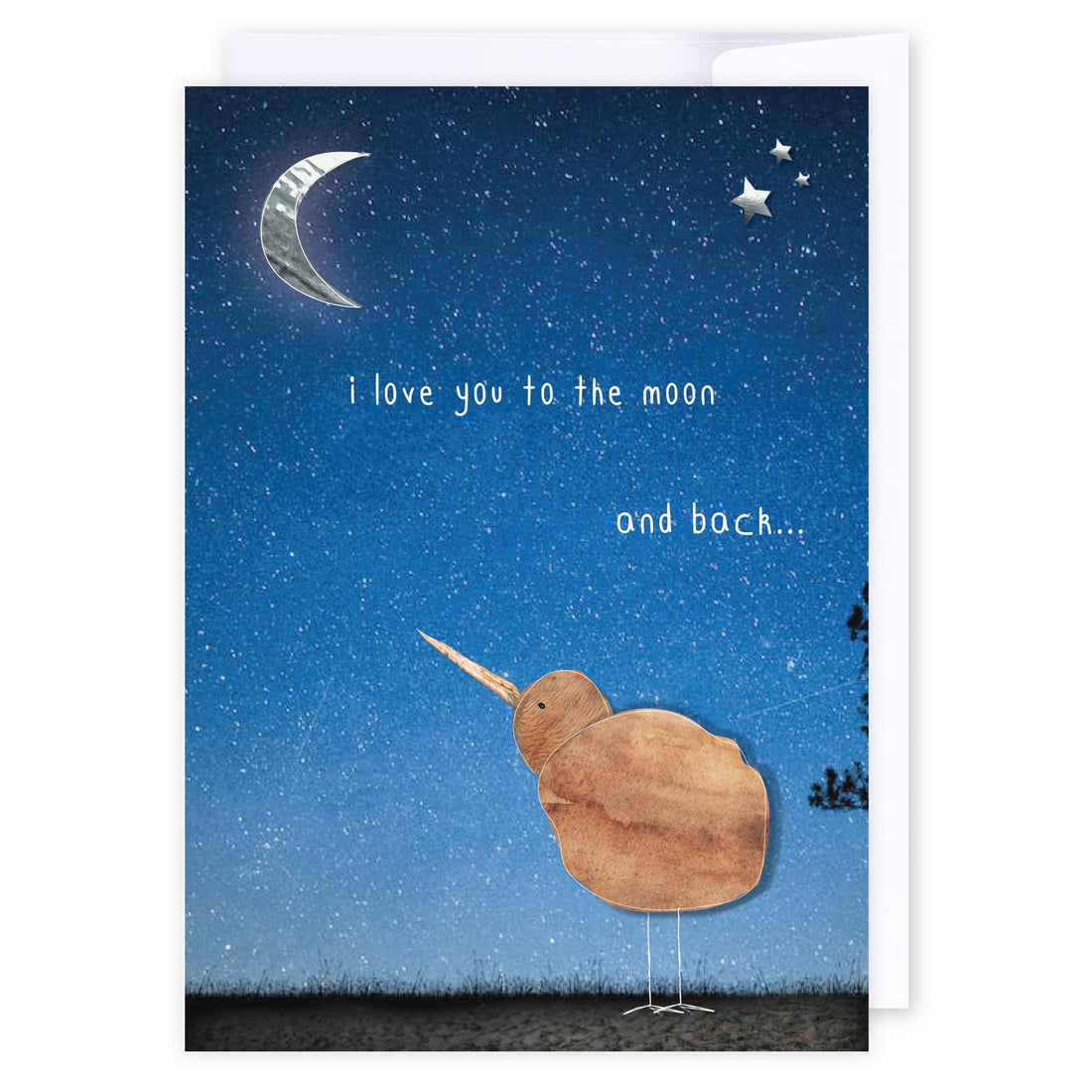 Kiwi moon: NZ Made Greeting Card, Kiwiana, Love, New by iCandy Publishing