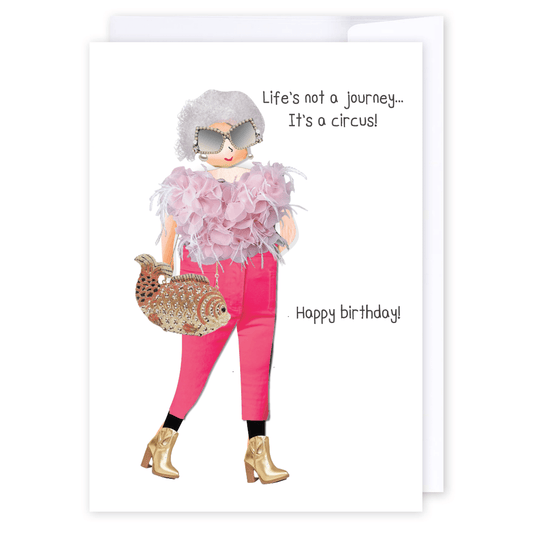 Life's a circus: NZ Made Greeting Card, Appreciation, Hilda & Co., New by iCandy Publishing