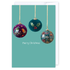 Merry Chistmas baubles: NZ Made Greeting Card, Christmas, Lisa&