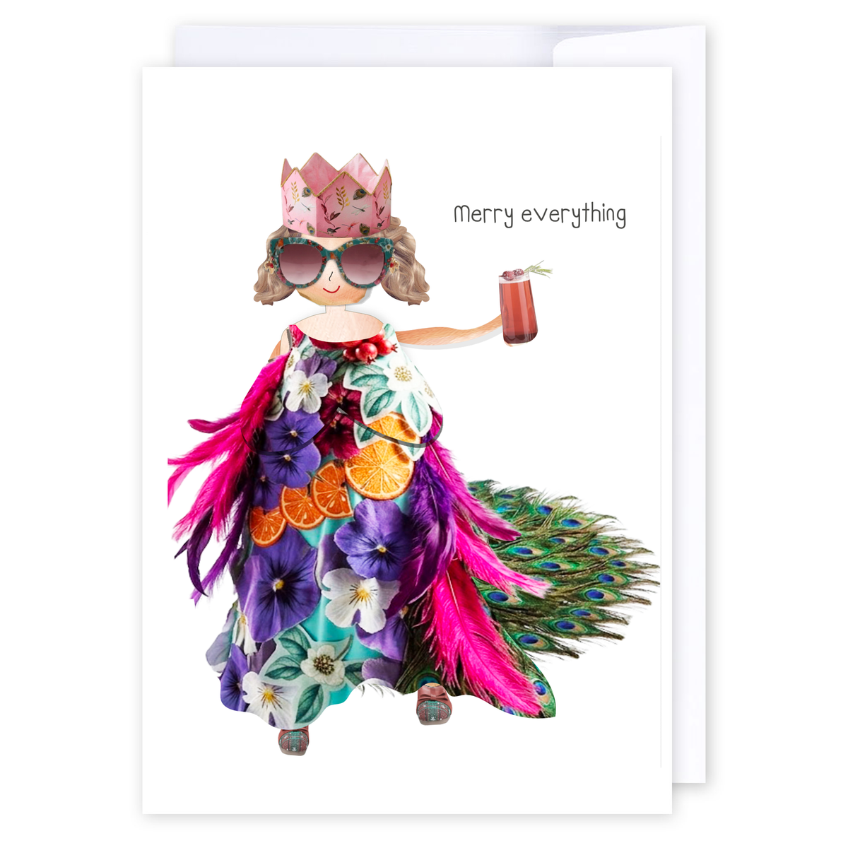 Merry everything: NZ Made Greeting Card, Christmas, Hilda &amp; Co., New by iCandy Publishing