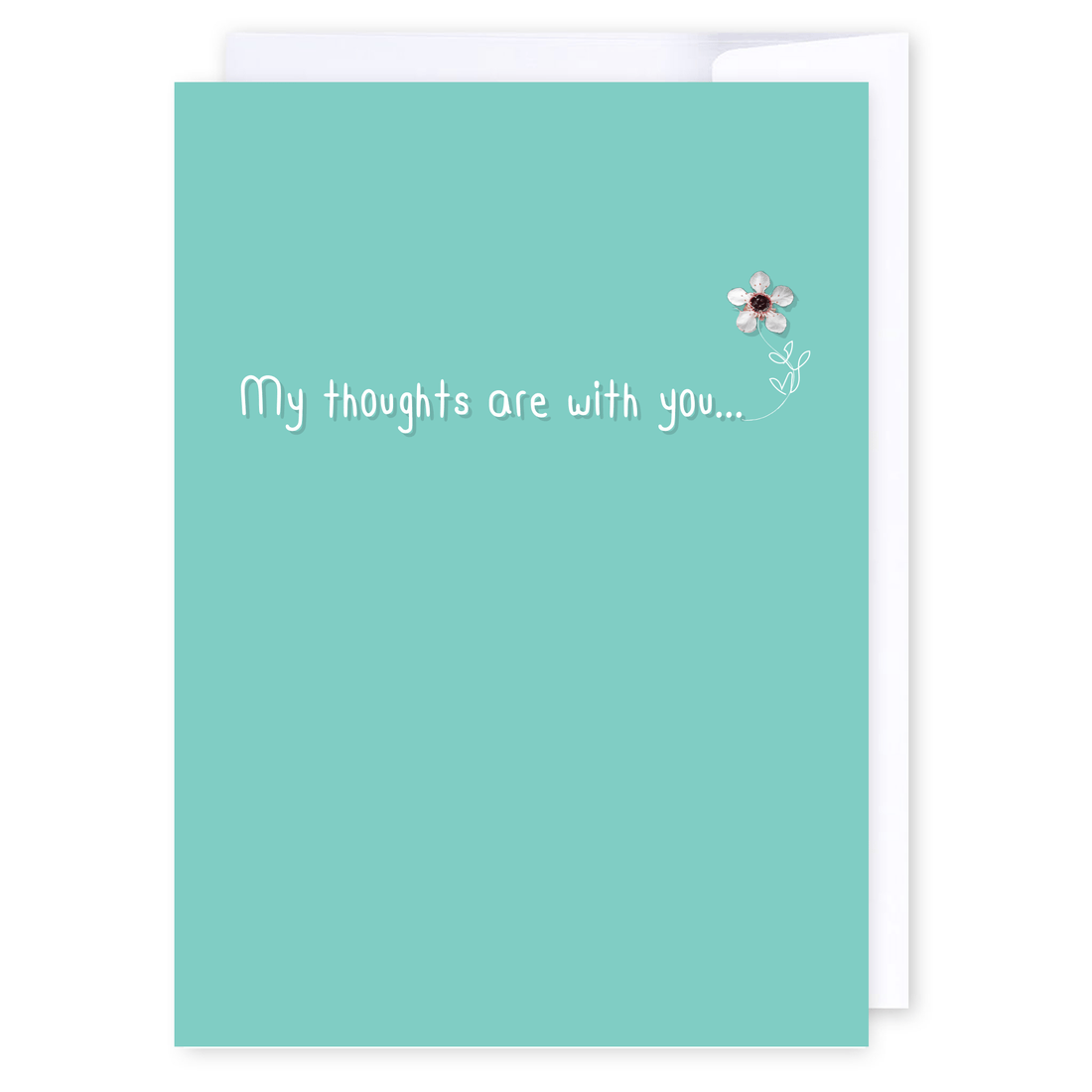 My thoughts are with you: NZ Made Greeting Card, Lisa&