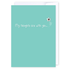 My thoughts are with you: NZ Made Greeting Card, Lisa&