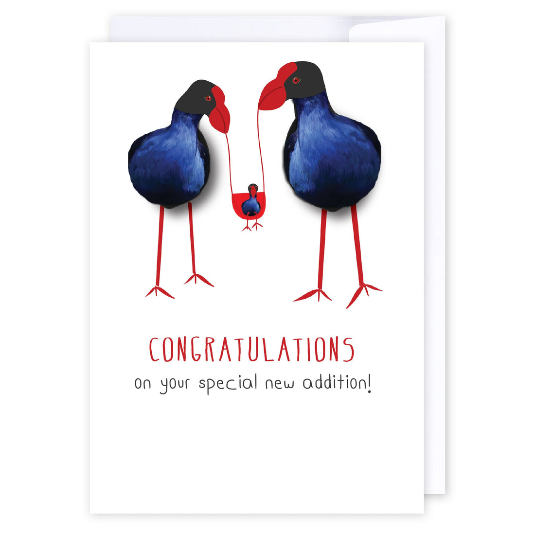 New addition Pukeko: NZ Made Greeting Card, Baby, Kiwiana, by iCandy Publishing