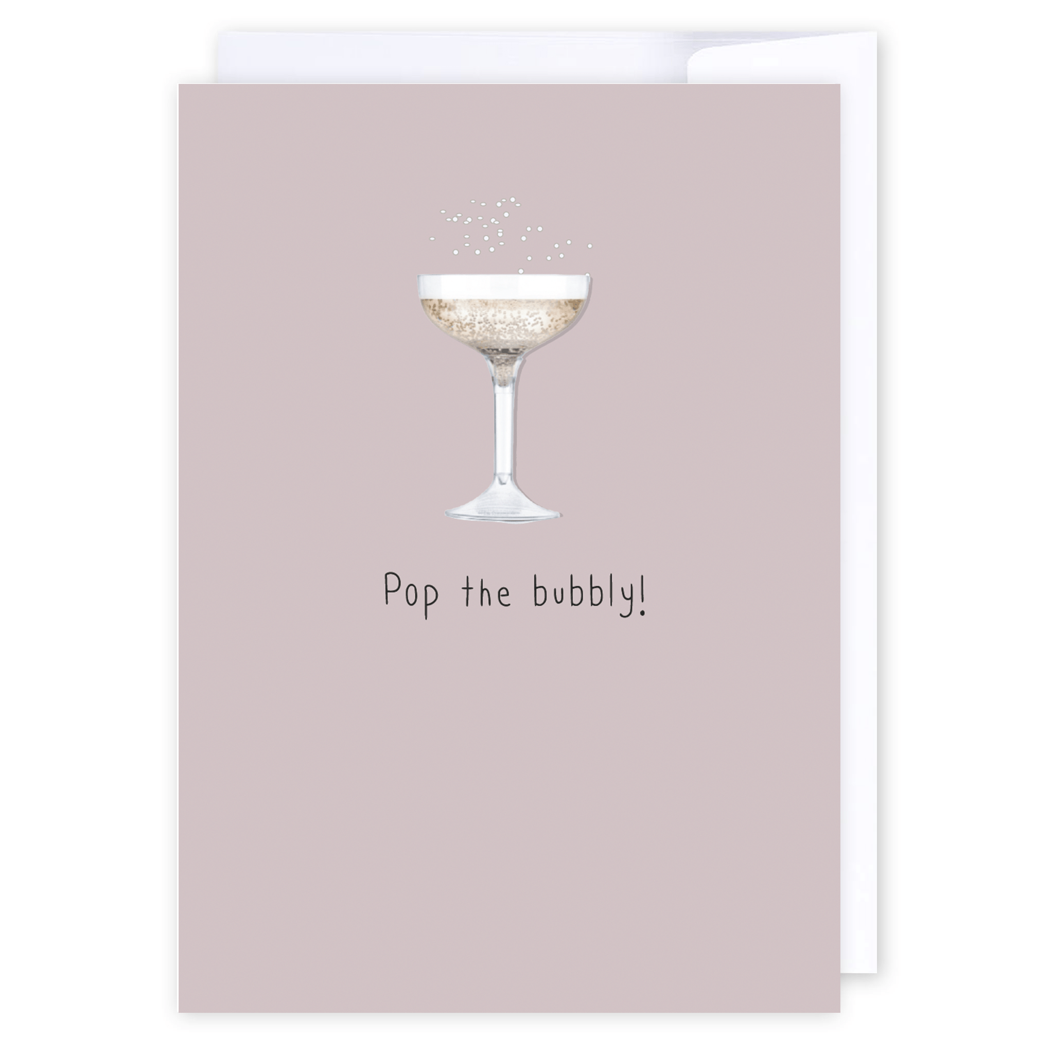 Pop the bubbly: NZ Made Greeting Card, Anniversary, Birthday, Lisa&