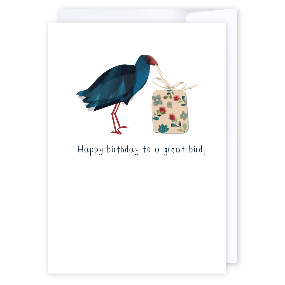Pukeko Birthday: NZ Made Greeting Card, Best sellers, Birthday, Jandal &amp; Ink by iCandy Publishing