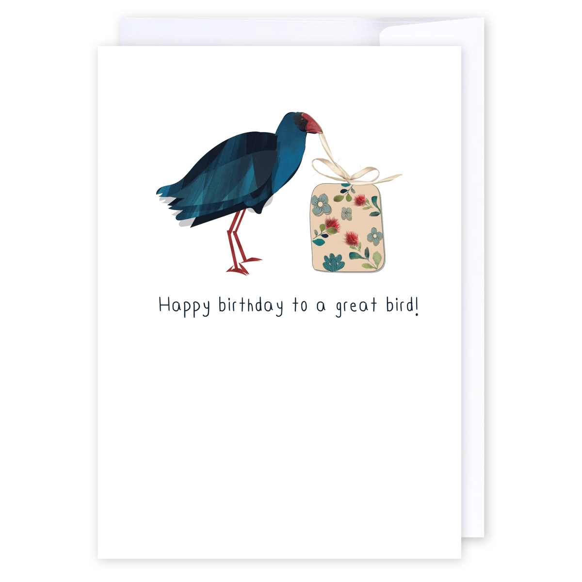 Pukeko Birthday: NZ Made Greeting Card, Best sellers, Birthday, Jandal &amp; Ink by iCandy Publishing