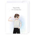 Real manly man: NZ Made Greeting Card, Birthday, For Him, Lisa&