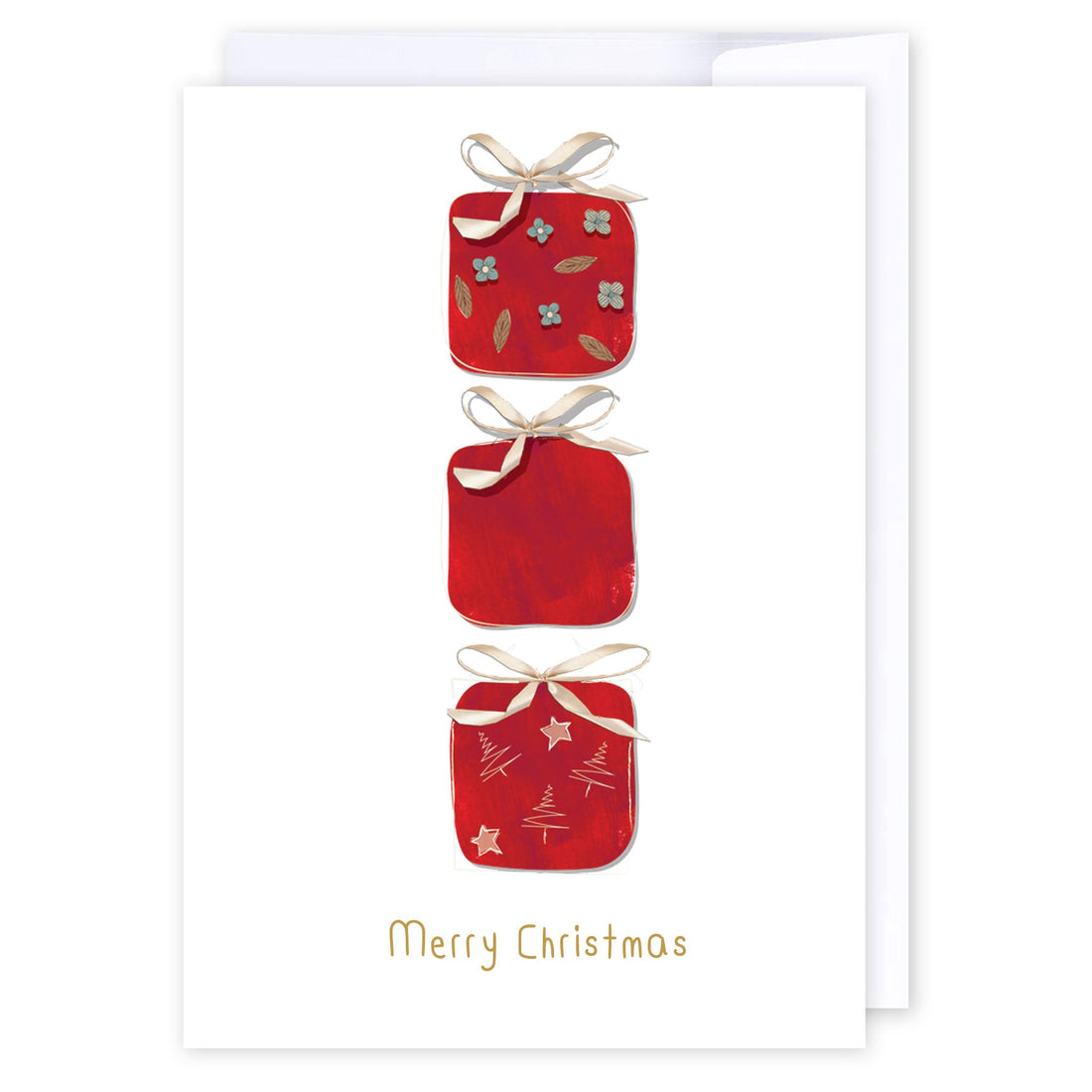 Red Christmas Gifts: NZ Made Greeting Card, Christmas, , by iCandy Publishing