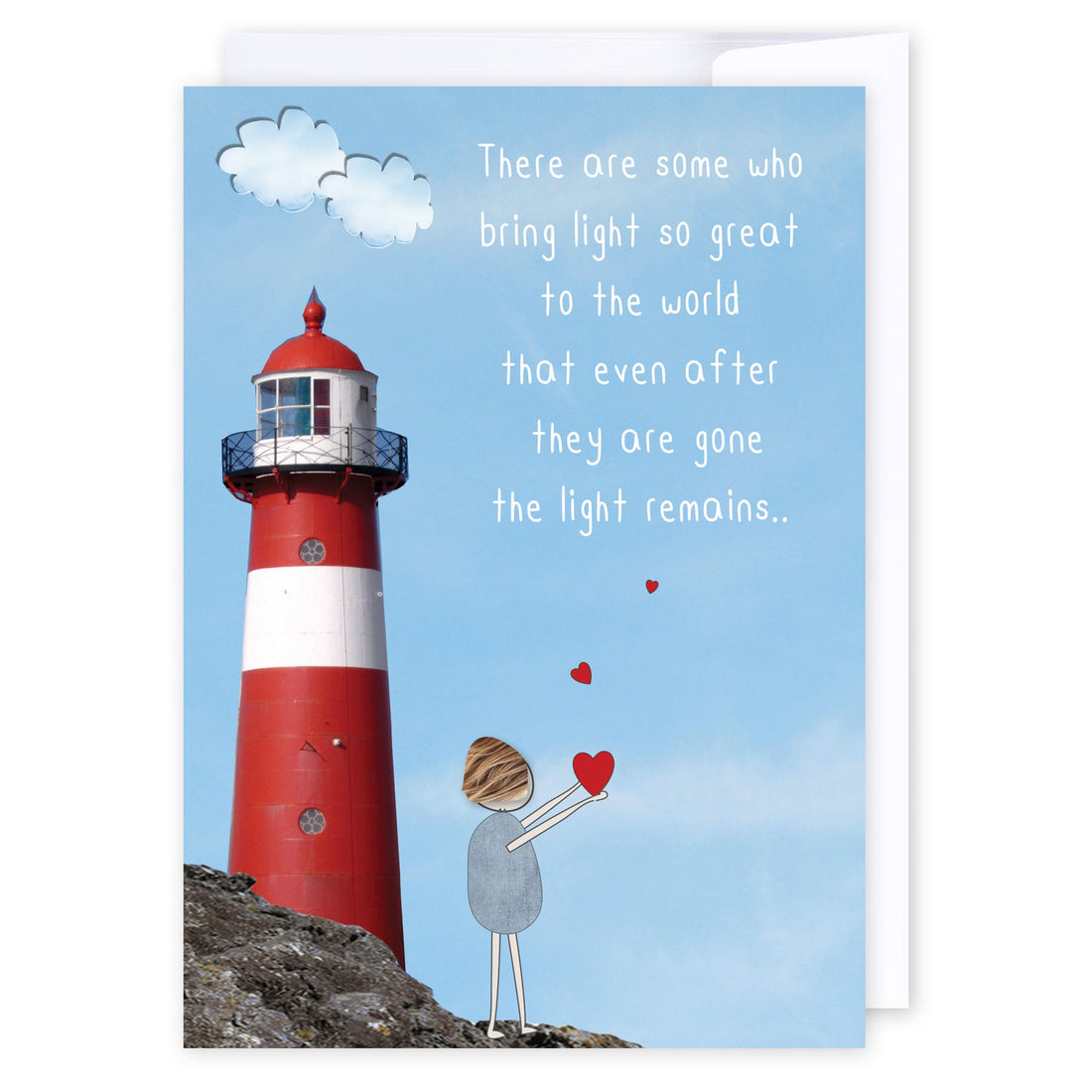 There are some who bring light: NZ Made Greeting Card, Sympathy, , by iCandy Publishing