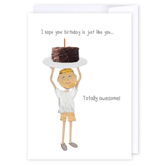 Totally awesome birthday: NZ Made Greeting Card, Best sellers, Birthday, For Him by iCandy Publishing