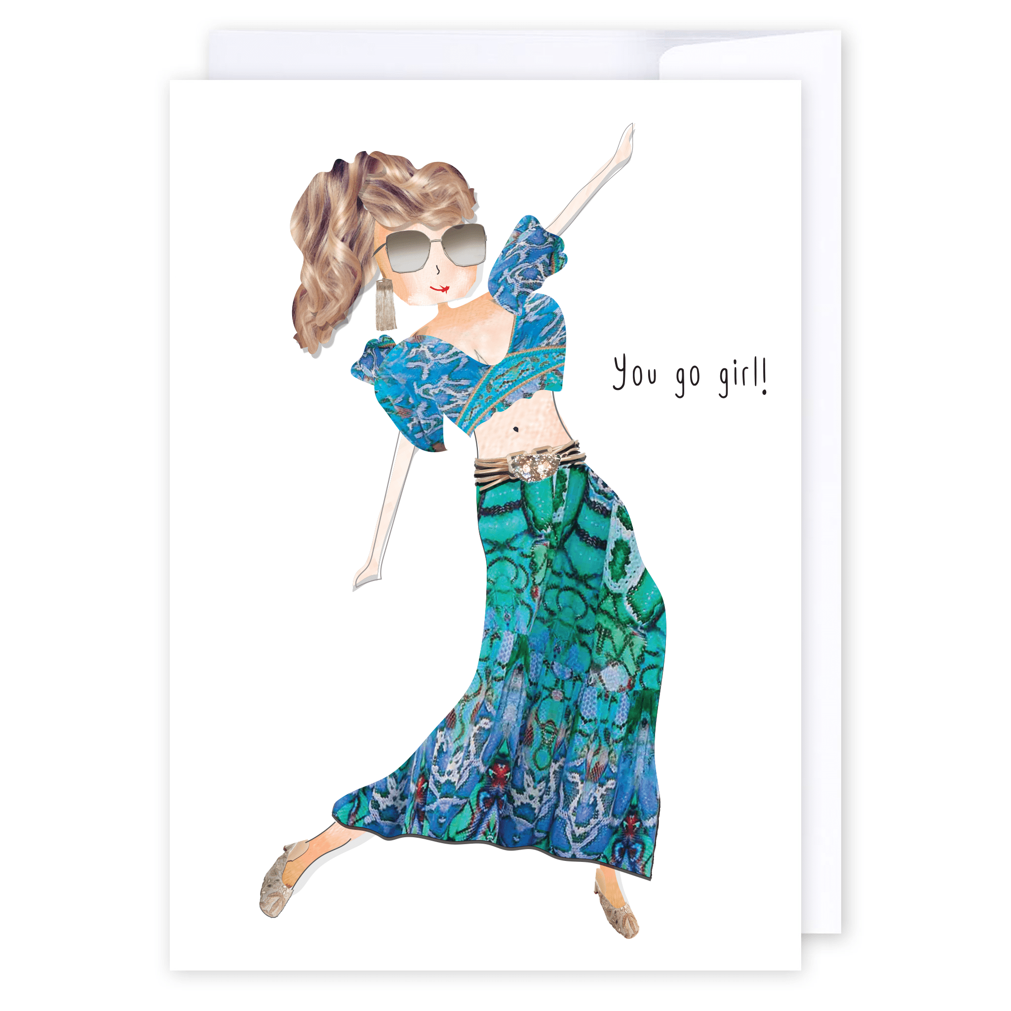 You go girl!: NZ Made Greeting Card, Birthday, Encouragement, For Her by iCandy Publishing