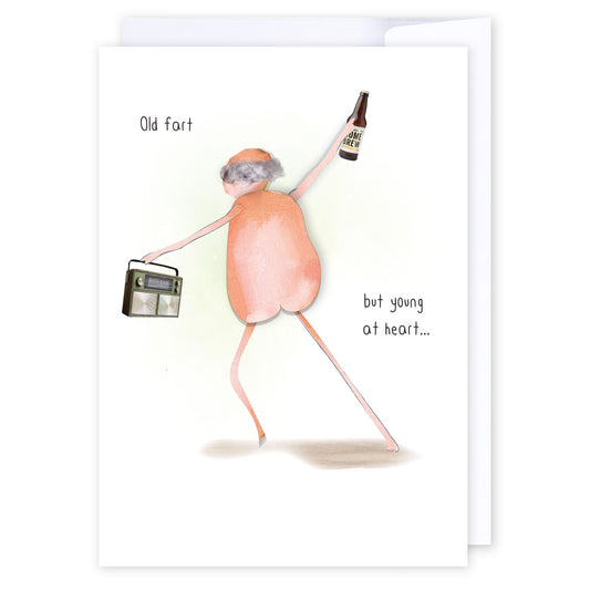 Young at heart: NZ Made Greeting Card, Birthday, For Him, Fun by iCandy Publishing